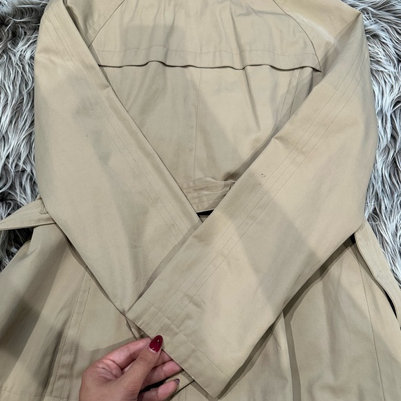 Michael Kors Beige Double-Breasted Trench Coat - Picture 10 of 10